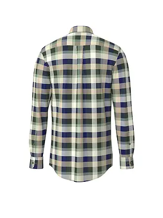 FYNCH-HATTON | Chemise en flanelle coupe droite | dunkelgrün